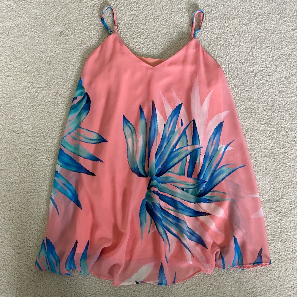 Show me your Mumu Circus Mini Tropical Pink Dress